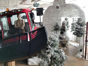 Schneefrau aus Discokugeln 1